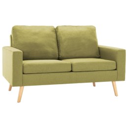 2-osobowa sofa, zielona, tapicerowana tkaniną