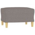 3-osobowa sofa z podnóżkiem, taupe, 180 cm, tkaniną