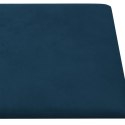VidaXL Panele ścienne, 12 szt., niebieskie, 60x30 cm, aksamit, 2,16 m²