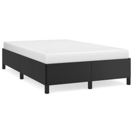 VidaXL Rama łóżka, czarna, 120x200 cm, obita sztuczną skórą
