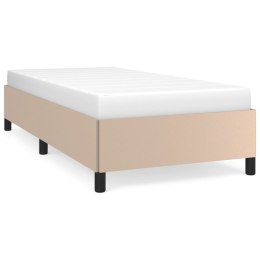 VidaXL Rama łóżka, kolor cappuccino, 90x200 cm, sztuczna skóra