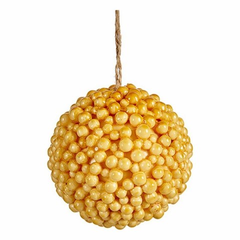 Bombka świąteczna Krist+ Żółty Plastikowy (24 Sztuk)
