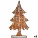 Figurka Dekoracyjna Choinka Srebrzysty Drewno 5 x 49,5 x 26 cm (6 Sztuk)