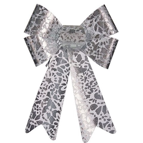 Lasso Krist+ Srebrzysty Nadruk 16 x 24 x 4 cm ozdoby świąteczne (12 Sztuk)