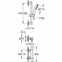 Kolumna Prysznicowa Grohe Precision Start Plastikowy