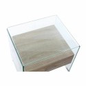 Stolik Nocny DKD Home Decor 8424001754793 Wielokolorowy Przezroczysty Naturalny Szkło Drewno MDF 50 x 40 x 45,5 cm