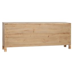 MebleTV Home ESPRIT Czarny Naturalny Jodła Drewno MDF 130 x 24 x 51 cm