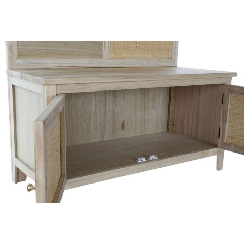 Odbiornik Home ESPRIT Naturalny Rattan Drewno paulowni Lustro 92 x 40 x 181 cm Odbiornik Home ESPRIT Naturalny Rattan Drewno paulowni Lustro 92 x 40 x 181 cm
