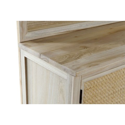 Odbiornik Home ESPRIT Naturalny Rattan Drewno paulowni Lustro 92 x 40 x 181 cm Odbiornik Home ESPRIT Naturalny Rattan Drewno paulowni Lustro 92 x 40 x 181 cm