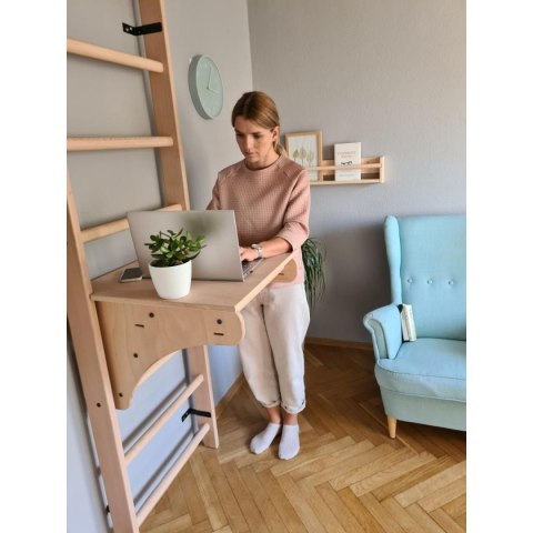 DRABINKA Z DREWNIANYM DO PODCIĄGANIA Z BIURKIEM BENCHK 112 DRABINKA Z DREWNIANYM DO PODCIĄGANIA Z BIURKIEM BENCHK 112