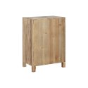 Stolik Nocny Home ESPRIT Czarny Naturalny Drewno świerkowe Drewno MDF 45 x 34 x 66 cm