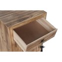 Stolik Nocny Home ESPRIT Czarny Naturalny Drewno świerkowe Drewno MDF 45 x 34 x 66 cm