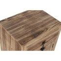 Stolik Nocny Home ESPRIT Czarny Naturalny Drewno świerkowe Drewno MDF 45 x 34 x 66 cm