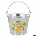 Wiaderko do lodu z uchwytem i aluminiową pokrywką Privilege 5 L 23 x 17 x 18 cm (12 Sztuk)