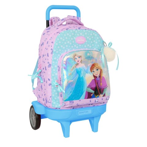 Torba szkolna z kółkami Frozen Cool days Fiolet Błękitne niebo 33 x 45 x 22 cm