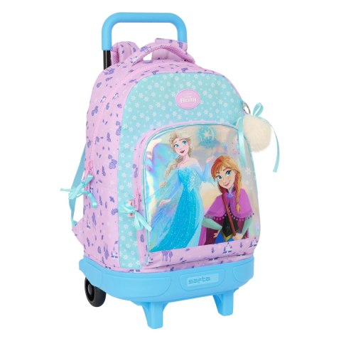 Torba szkolna z kółkami Frozen Cool days Fiolet Błękitne niebo 33 x 45 x 22 cm