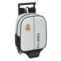 Torba szkolna z kółkami Real Madrid C.F. Biały Szary 22 x 27 x 10 cm