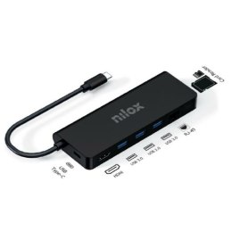 HUB USB Nilox 4k Aluminium HDMI