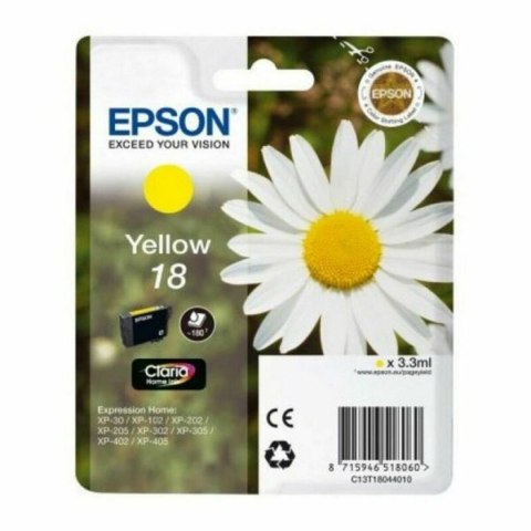 Oryginalny Wkład Atramentowy Epson C13T18044012 Żółty