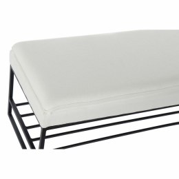 Foot-of-bed Bench DKD Home Decor Czarny Beżowy Żelazo 80,5 x 36 x 35,5 cm