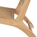 Fotel Naturalny Drewno Rattan 60,5 x 73,5 x 72,5 cm