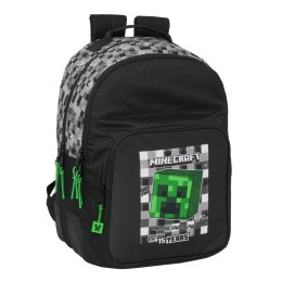 Plecak szkolny Minecraft Czarny Kolor Zielony Szary 32 x 42 x 15 cm