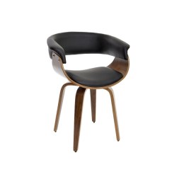 Krzesło do Jadalni DKD Home Decor Brązowy Czarny 61 x 46 x 78 cm