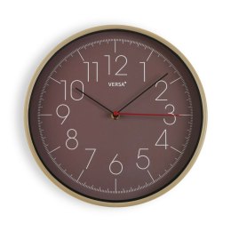 Zegar Ścienny Versa Brązowy Plastikowy (4,3 x 30,5 x 30,5 cm)
