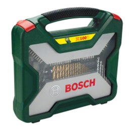 Drill bits and tits set BOSCH X-Line Box Titanium 100 Części