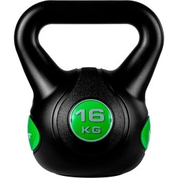 MOVIT Hantle Kettlebell - 16 kg, czarno / zielony