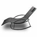 Zestaw leżaków bujanych ogrodowych krzesło/fotel na taras do ogrodu