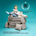 Sofa Premium Sztruksowa Dziecięca Turkusowa Modułowa Budowa Wygodna Miękka