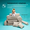 Sofa Premium Sztruksowa Dziecięca Turkusowa Modułowa Budowa Wygodna Miękka