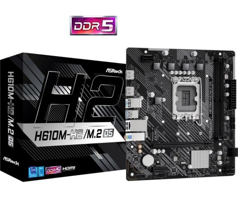 MB H610 S1700 MATX/H610M-H2/M.2 D5 ASROCK