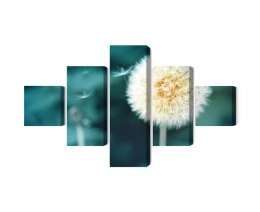 Obraz Wieloczęściowy Kwiat Mniszka Z Bliska 3D
