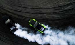 Obraz Wieloczęściowy Dryfujące Samochody 3D