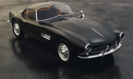 Obraz Wieloczęściowy Vintage Czarny Samochód Sportowy