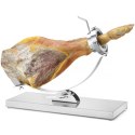 Stojak uchwyt do szynki dojrzewającej jamon serrano stalowy 595 x 215 x 300 mm