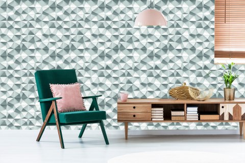 Tapeta 3D, Nowoczesna, Geometryczna, Do Sypialni