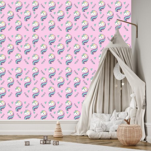 Tapeta Dla Dzieci - Kolorowe Jednorożce