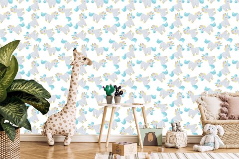 Tapeta Dla Dzieci - Śpiące Jednorożce