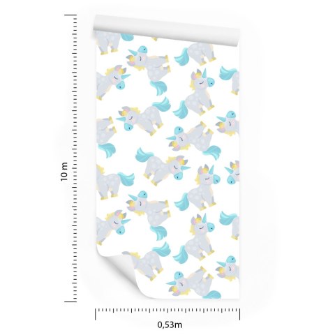 Tapeta Dla Dzieci - Śpiące Jednorożce