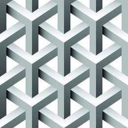 Tapeta Geometryczna, Efekt 3D, Z Głębią, Do Salonu