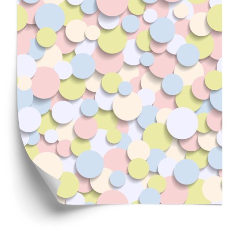 Tapeta Kolorowe Koła - Efekt 3D