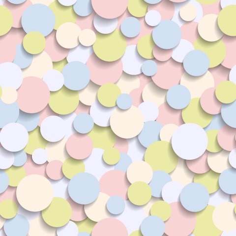 Tapeta Kolorowe Koła - Efekt 3D