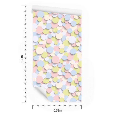 Tapeta Kolorowe Koła - Efekt 3D