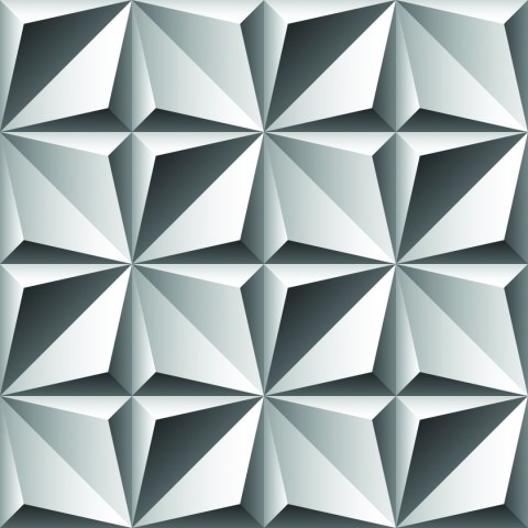 Tapeta Optyczna 3D, Figury Geometryczne, Do Salonu