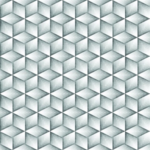 Tapeta Sześciany W Odcieniach Szarości - Efekt 3D