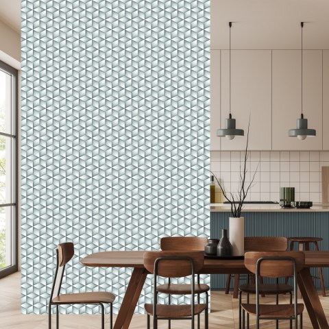 Tapeta Sześciany W Odcieniach Szarości - Efekt 3D