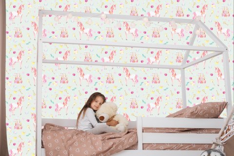 Tapeta Jednorożce Z Bajki, Pokój Dziecięcy